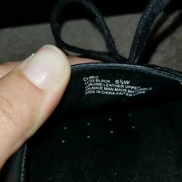 P.W. Minor CAMEO Black Leather Lace Shoe - Picture 6 of 8